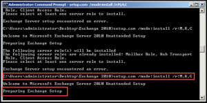 Training exchange server 2010 administrator command prompt setup 7