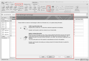 Microsoft access training 2007 Collect feature of External Data menu 3