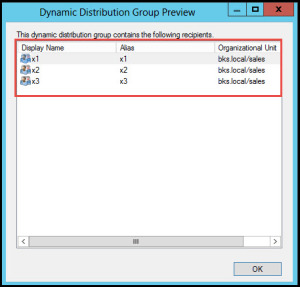 Training exchange server 2010 Testing of Distribution Group dynamic distribution group preview 3