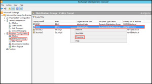 Training exchange server 2010 Testing of Distribution Group exchange management console 1