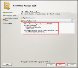 Training exchange server 2010 new offline address book 10