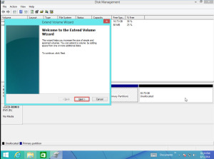 Windows 8 Training Extend partition 3