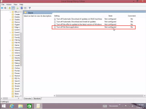 Disable the Windows Store from Window 8 turn off store application
