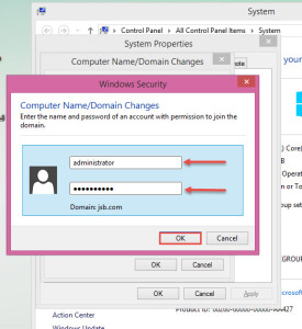 How to Connect a Computer to a domain joining windows security
