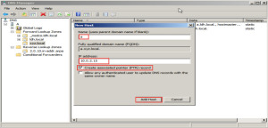 Training to Install Domain Name System (DNS) In Windows Server 2008 add host 20