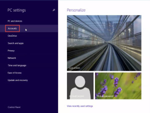 Training to Set Up a New Local Account in Window 8 Accounts 3